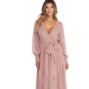 Mauve Chiffon Romance Maxi Dress